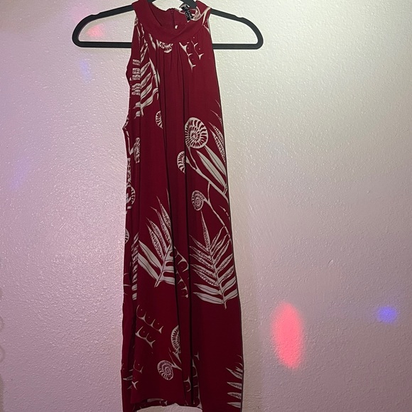 Wahine Toa Design Dresses & Skirts - Elegant Red Floral Women's Dress